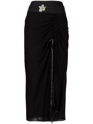 

Orchid-print midi skirt, PINKO Orchid-print midi skirt