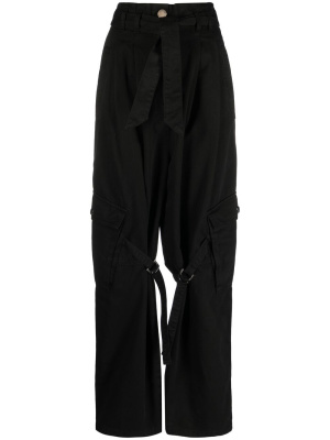 

Wide-leg strap-detail trousers, PINKO Wide-leg strap-detail trousers