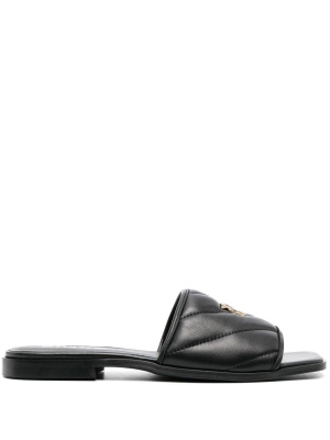 

Molly quilted leather slides, PINKO Molly quilted leather slides