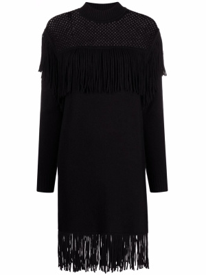 

Fringed knitted dress, PINKO Fringed knitted dress