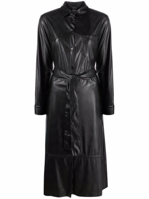 

Maris faux-leather belted dress, PINKO Maris faux-leather belted dress