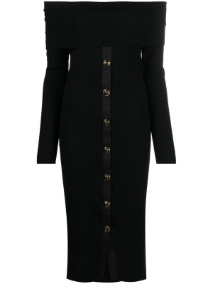 

Off-shoulder knit dress, PINKO Off-shoulder knit dress