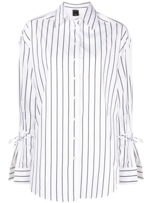 

Tie-detail striped shirt, PINKO Tie-detail striped shirt