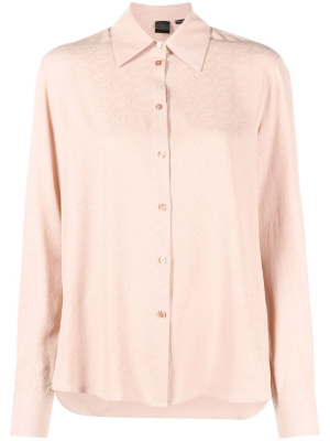 

Jacquard-logo long-sleeve shirt, PINKO Jacquard-logo long-sleeve shirt