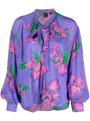 

Floral-print long-sleeve shirt, PINKO Floral-print long-sleeve shirt