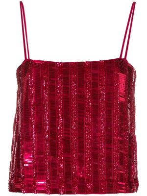 

Sequin-embellishment cut-out top, PINKO Sequin-embellishment cut-out top