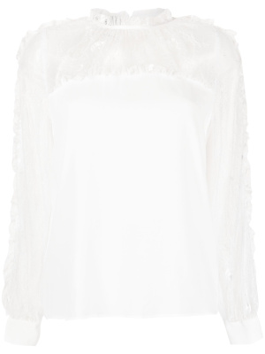 

Chantilly-lace long-sleeved blouse, PINKO Chantilly-lace long-sleeved blouse