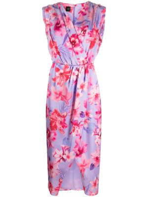 

Floral-print wrap dress, PINKO Floral-print wrap dress