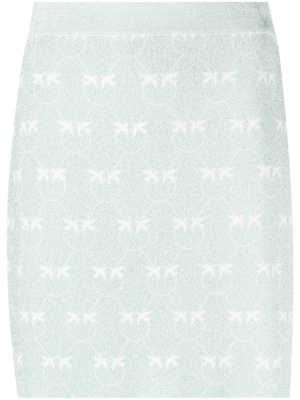 

Logo print mini skirt, PINKO Logo print mini skirt