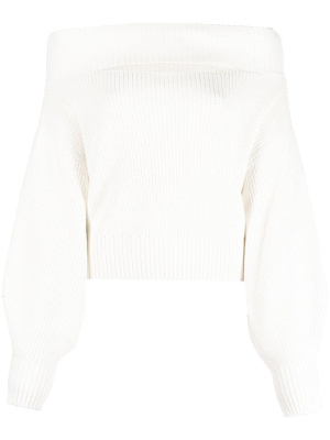 

Chunky knit off-shoulder jumper, PINKO Chunky knit off-shoulder jumper