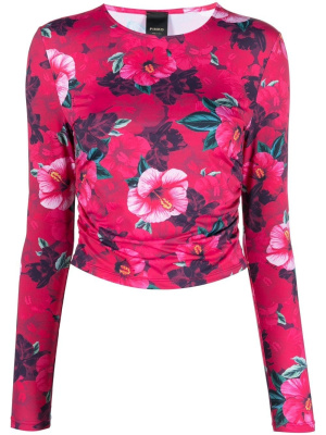 

Floral-print long-sleeve top, PINKO Floral-print long-sleeve top