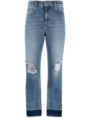 

Ripped-detail denim jeans, PINKO Ripped-detail denim jeans