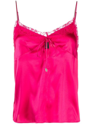 

Lace-trim tank top, PINKO Lace-trim tank top