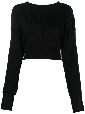 

Fringe-detailing jumper, PINKO Fringe-detailing jumper