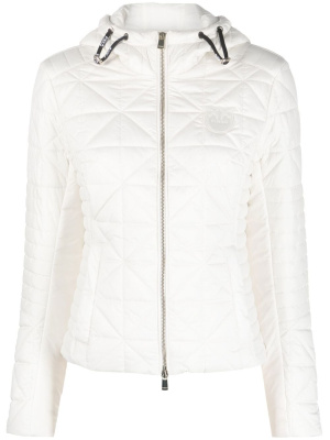 

Logo-patch quilted jacket, PINKO Logo-patch quilted jacket