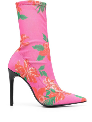 

Valentine 110mm floral-print boots, PINKO Valentine 110mm floral-print boots