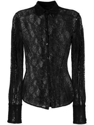

Long-sleeve lace blouse, PINKO Long-sleeve lace blouse