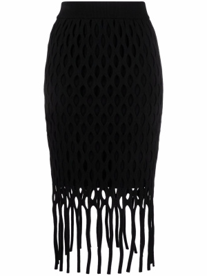 

Macramé fringed skirt, PINKO Macramé fringed skirt