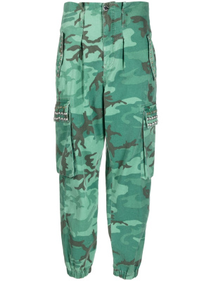 

Camouflage-print cargo trousers, PINKO Camouflage-print cargo trousers