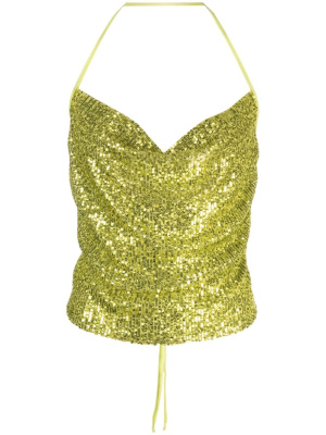 

Sequinned halterneck top, PINKO Sequinned halterneck top