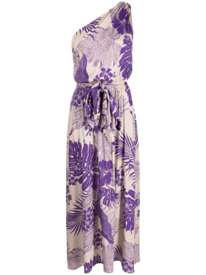 

Floral-print off-shoulder dress, PINKO Floral-print off-shoulder dress