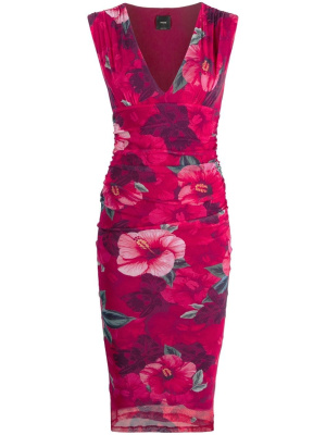 

Floral-print pencil dress, PINKO Floral-print pencil dress