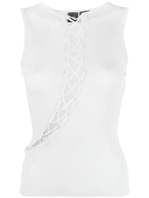 

Lace-up knitted top, PINKO Lace-up knitted top