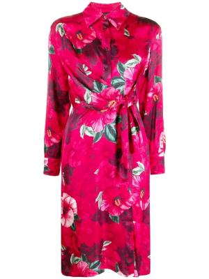 

Hibiscus-print shirt dress, PINKO Hibiscus-print shirt dress