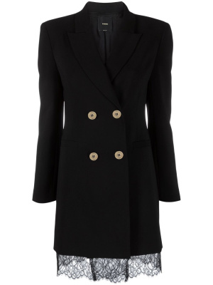 

Lace-trimmed blazer minidress, PINKO Lace-trimmed blazer minidress