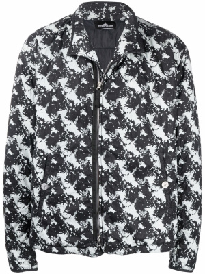 

Graphic print bomber jacket, Stone Island Shadow Project Graphic print bomber jacket