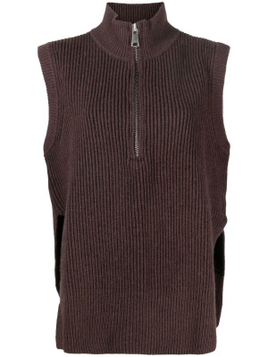 

Ribbed-knit sleeveless jumper, Won Hundred Ribbed-knit sleeveless jumper