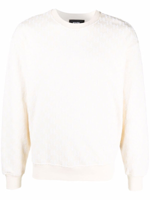 

Flocked monogram sweatshirt, Karl Lagerfeld Flocked monogram sweatshirt