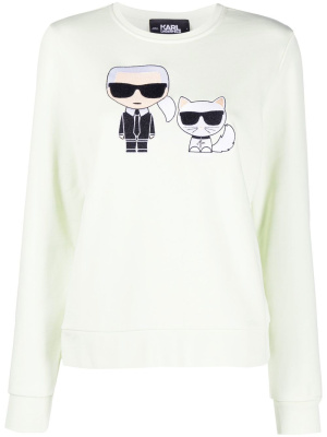 

Logo crew-neck sweatshirt, Karl Lagerfeld Logo crew-neck sweatshirt