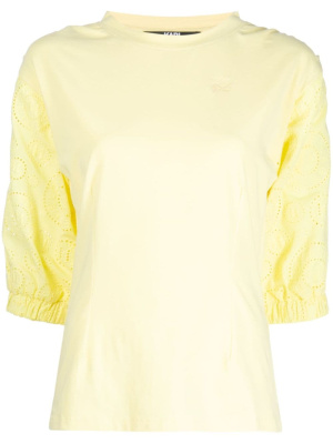 

Puffy woven sleeve top, Karl Lagerfeld Puffy woven sleeve top
