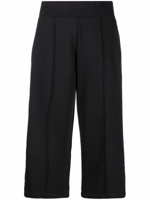 

Bouclé-stripe cropped trousers, Karl Lagerfeld Bouclé-stripe cropped trousers