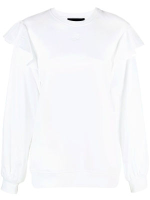 

Ruffle-trim sweatshirt, Karl Lagerfeld Ruffle-trim sweatshirt