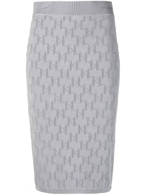 

Monogram jacquard skirt, Karl Lagerfeld Monogram jacquard skirt