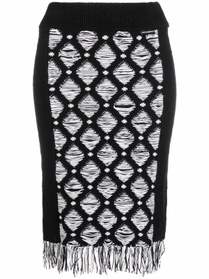 

Bouclé-knit midi skirt, Karl Lagerfeld Bouclé-knit midi skirt