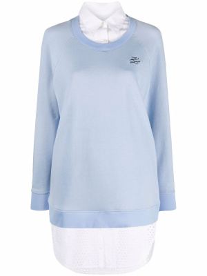 

Embroidered-logo sweatshirt dress, Karl Lagerfeld Embroidered-logo sweatshirt dress