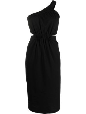 

Cut-out one-shoulder jersey dress, Karl Lagerfeld Cut-out one-shoulder jersey dress