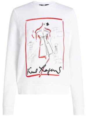 

Karl Series graphic-print sweatshirt, Karl Lagerfeld Karl Series graphic-print sweatshirt