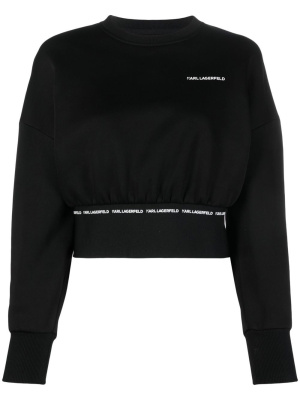 

Logo-print crew-neck sweatshirt, Karl Lagerfeld Logo-print crew-neck sweatshirt