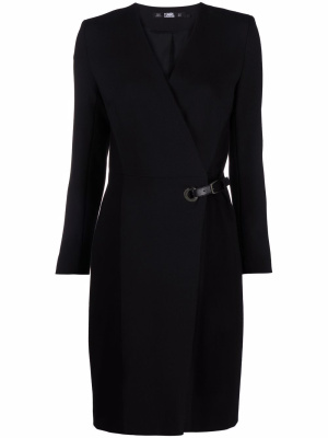 

Tailored wrap midi dress, Karl Lagerfeld Tailored wrap midi dress