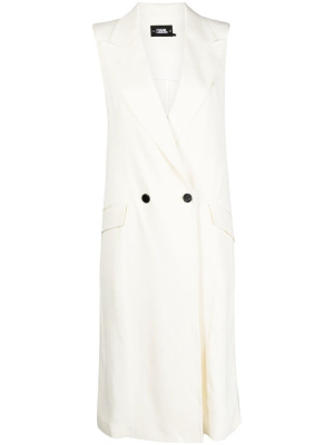 

Tailored longline waistcoat, Karl Lagerfeld Tailored longline waistcoat