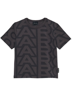 

Monogram-pattern cropped T-shirt, Marc Jacobs Monogram-pattern cropped T-shirt