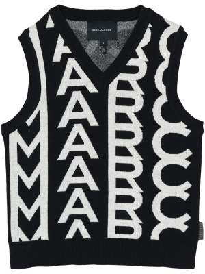 

Monogram-jacquard wool vest, Marc Jacobs Monogram-jacquard wool vest