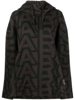 

Logo-print drawstring hoodie, Marc Jacobs Logo-print drawstring hoodie