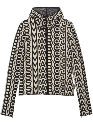 

Monogram-pattern zip-up hoodie, Marc Jacobs Monogram-pattern zip-up hoodie