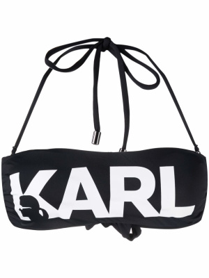 

Logo-print bandeau top, Karl Lagerfeld Logo-print bandeau top