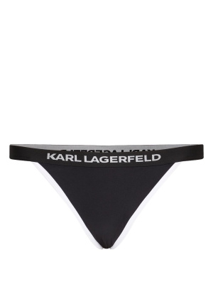 

Logo-print bikini bottoms, Karl Lagerfeld Logo-print bikini bottoms